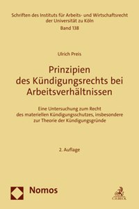 Prinzipien Des Kundigungsrechts Bei Arbeitsverhaltnissen