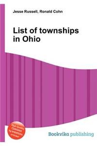 List of Townships in Ohio