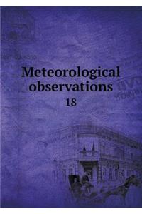Meteorological Observations 18