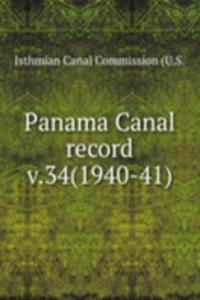 Panama Canal record