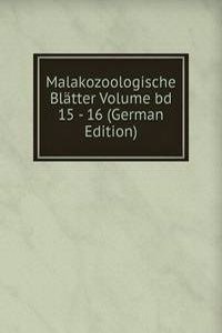 Malakozoologische Blatter Volume bd 15 - 16 (German Edition)