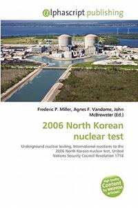 2006 North Korean Nuclear Test