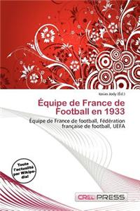 Quipe de France de Football En 1933