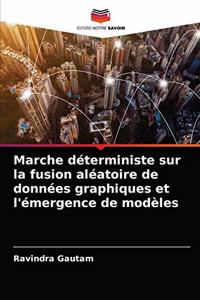 Marche déterministe sur la fusion aléatoire de données graphiques et l'émergence de modèles