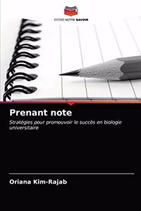 Prenant note
