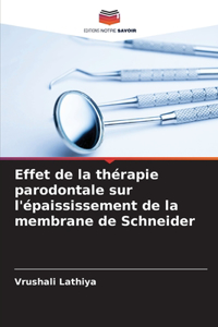 Effet de la thérapie parodontale sur l'épaississement de la membrane de Schneider