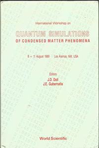 Quantum Simulations of Condensed Matter Phenomena - International Workshop