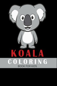 Koala coloring book for kids