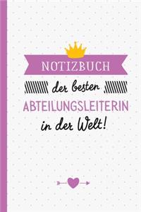 Notizbuch der besten Abteilungsleiterin in der Welt