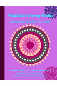 Mandala Coloring Books for Girls ages 8-12