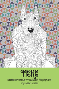Entspannungs-Malbücher für Frauen - Stressabbau-Designs - Tiere