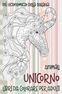 Libri da colorare per adulti - Più economico della terapia - Animali - Unicorno