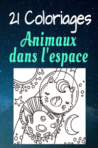 21 Coloriages Animaux Dans L'Espace