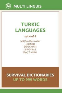 Turkic Languages Survival Dictionaries (Set 4 of 4)