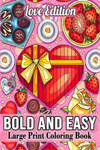 Bold and Easy Large Print Coloring Book