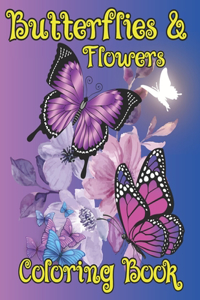 Butterflies and Flowers Coloring Book