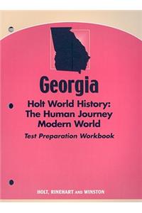 Georgia Holt World History Test Preparation Workbook: The Human Journey: Modern World