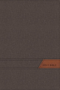 Niv, Thinline Bible, Large Print, Cloth Flexcover, Gray, Red Letter, Thumb Indexed, Comfort Print