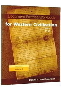 Document Exercise Workbook for Western Civilization, Volume II