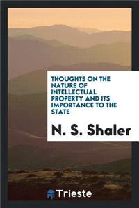 Thoughts on the Nature of Intellectual Property and Its Importance to the State