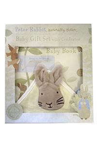 Peter Rabbit Naturally Better Baby Book and Comforter