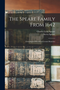 The Speare Family From 1642