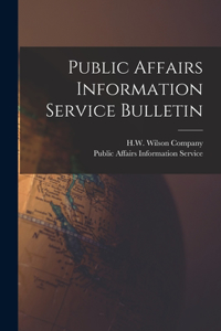 Public Affairs Information Service Bulletin