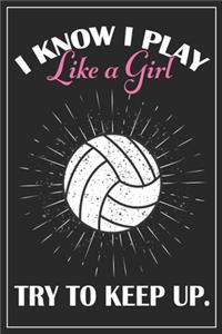 Girl's Volleyball Gift - Volleyball Journal