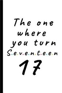 The one where you turn seventeen - 17