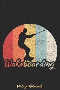 Wakeboarding Vintage Notebook