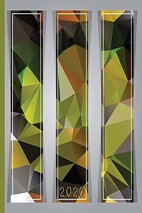 Abstract Shapes in Green, Yellow, and Grey