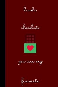 Beside Chocolate You are my favorite