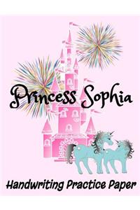 Princess Sophia Handwriting Practice Paper