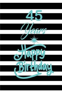 45 years happy birthday