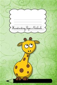 Handwriting Paper Notebook