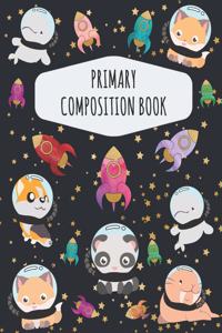 Space Animal Astronauts Primary Composition Book