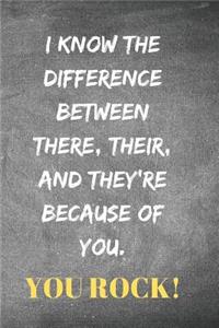 I know the difference