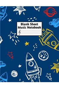 Blank Sheet Music Notebook