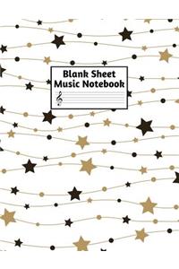 Blank Sheet Music Notebook