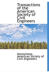 Transactions of the American Society of Civil Engineers