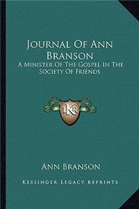 Journal Of Ann Branson
