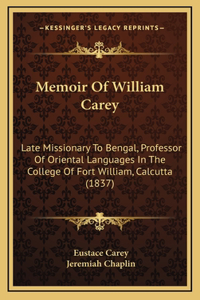 Memoir of William Carey