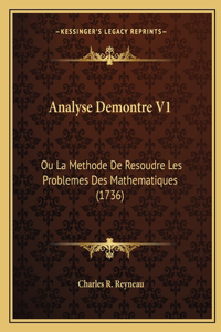 Analyse Demontre V1