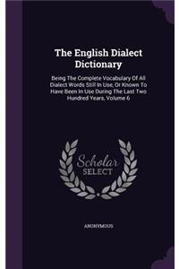 The English Dialect Dictionary