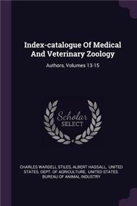 Index-Catalogue of Medical and Veterinary Zoology