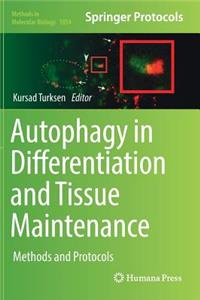 Autophagy in Differentiation and Tissue Maintenance: Methods and Protocols