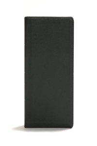 CSB Giant Print Center-Column Reference Bible, Black LeatherTouch
