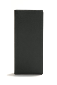 CSB Giant Print Center-Column Reference Bible, Black Leathertouch