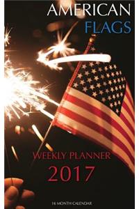 American Flags Weekly Planner 2017