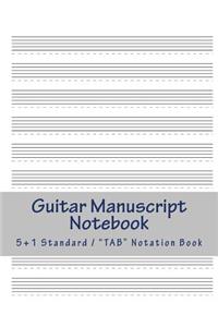 Guitar Manuscript Notebook